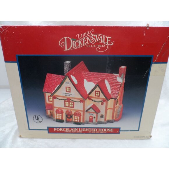 Dickensvale Christmas Shoppe Lighted House Lemax 1993 Christmas Village - Picture 11 of 12